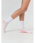Носки белый /розовый
