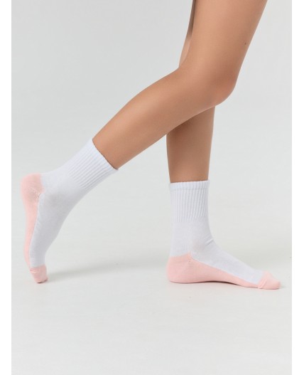 Носки белый /розовый
