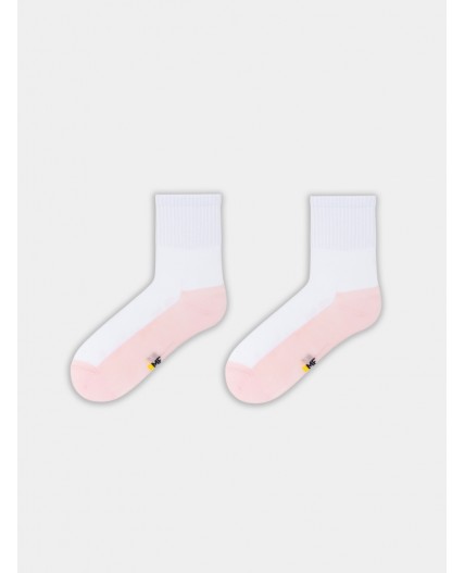 Носки белый /розовый