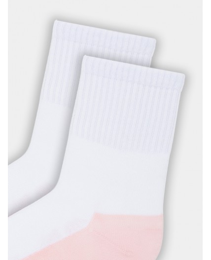 Носки белый /розовый