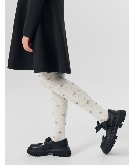 Колготки молочный