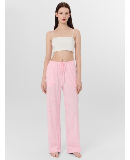 Брюки текст на розовом1