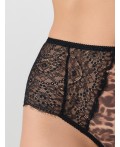 Трусы леопард на коричневом