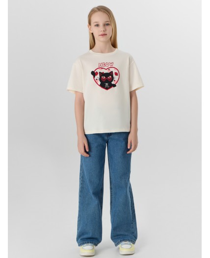 Футболка молочный +печать2