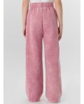 Брюки ACID WASH пыльный розовый