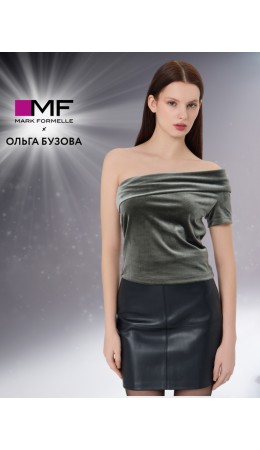 Блузка глубокий зеленый