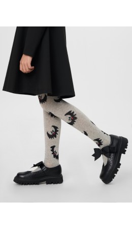 Колготки серый меланж