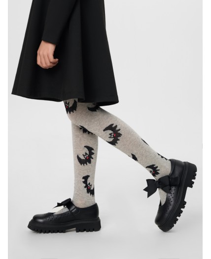 Колготки серый меланж