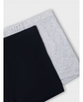 Трусы серый меланж 4306-А +черный