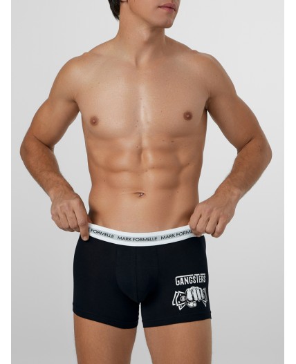 Трусы черный +пистолеты и деньги на черном