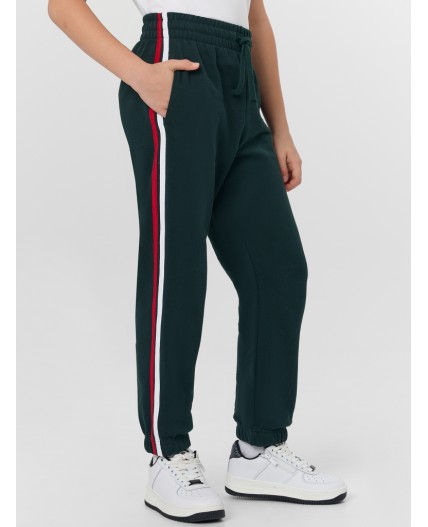 Брюки зеленый бархат