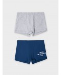 Трусы синий +серый меланж 4306-А +печать