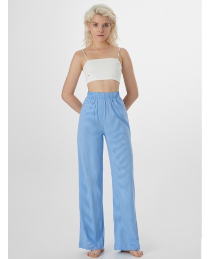 Брюки сине -голубая полоска