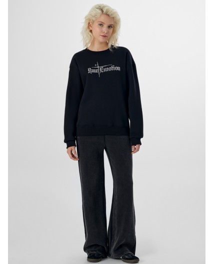 Свитшот черный +печать2