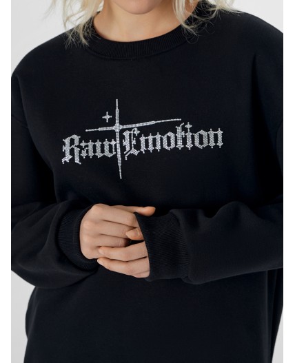 Свитшот черный +печать2