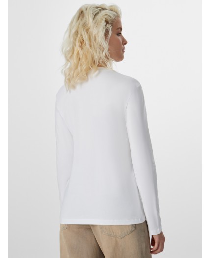 Лонгслив белый