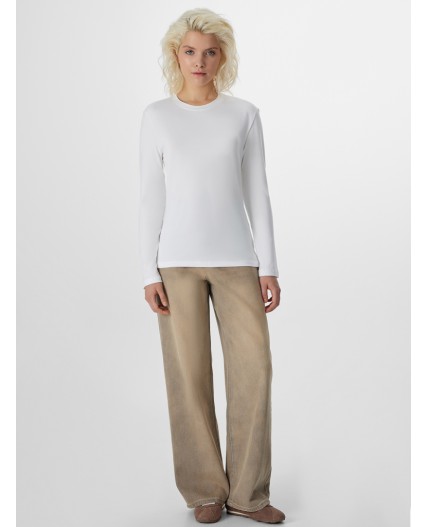 Лонгслив белый