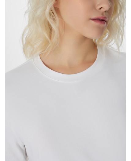 Лонгслив белый