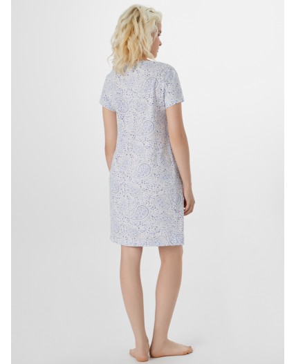 Сорочка узор на голубом