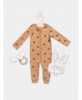 Комбинезон лапки на охре