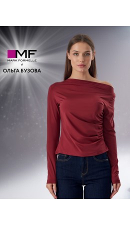 Джемпер бордовый