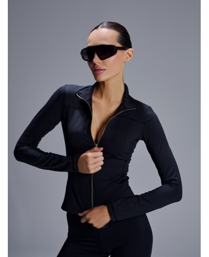 Жакет черный +печать