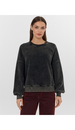 Свитшот ACID WASH черный