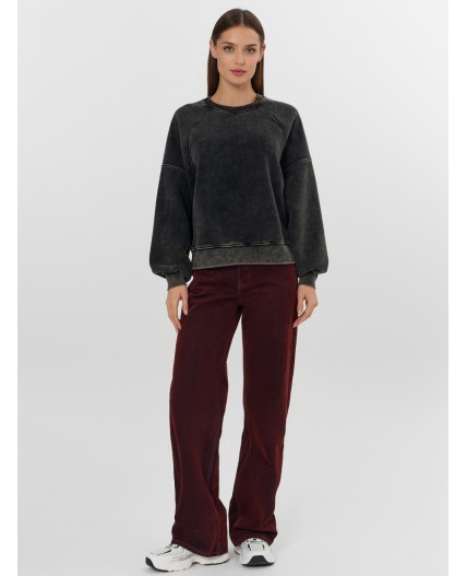 Свитшот ACID WASH черный