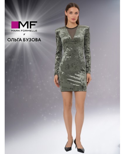 Платье глубокий зеленый