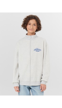 Толстовка серый меланж 4306-А +печать2