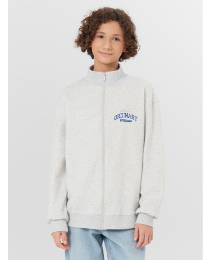 Толстовка серый меланж 4306-А +печать2