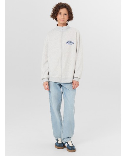 Толстовка серый меланж 4306-А +печать2