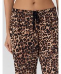 Брюки леопард на песочном