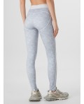 Легинсы серый меланж +печать