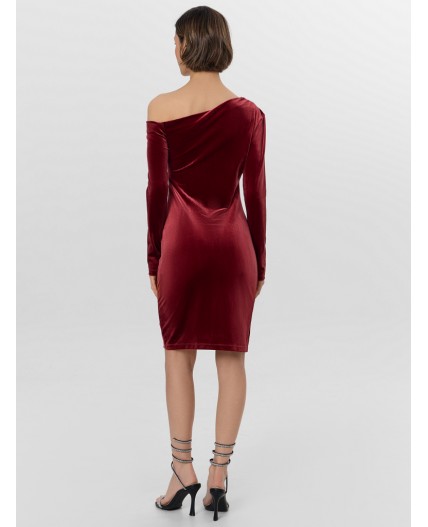 Платье бордовый