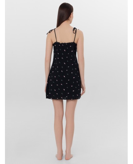 Сорочка розочки на черном