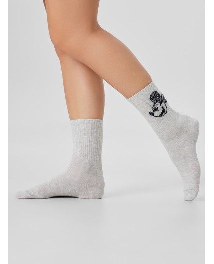 Носки св.серый меланж
