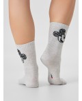 Носки св.серый меланж