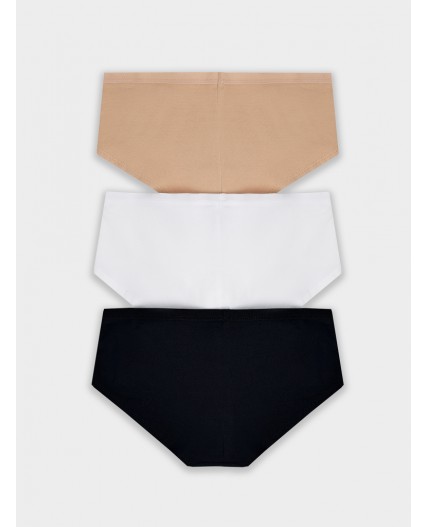 Трусы белый + обжаренный миндаль + черный