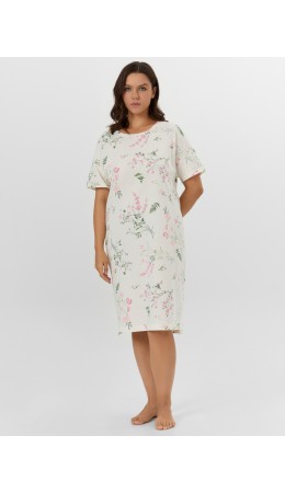 Сорочка полевые цветы на молочном