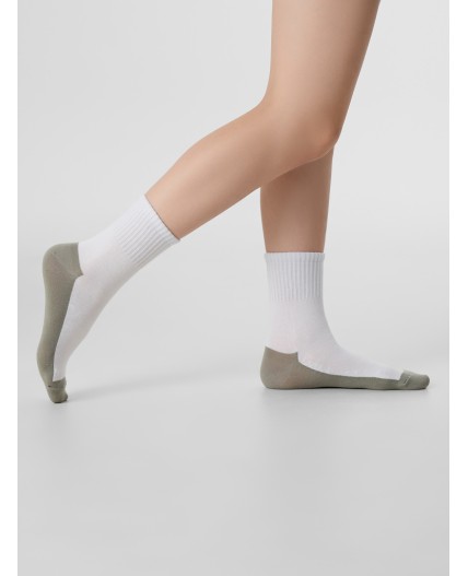 Носки белый /оливка