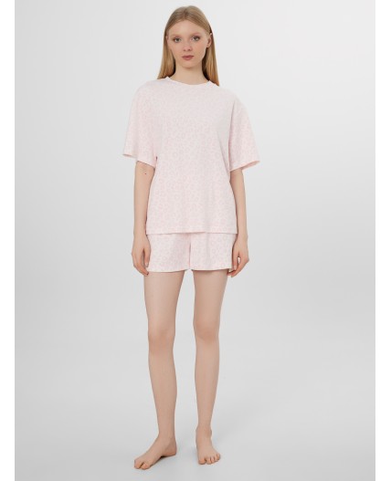 Комплект розовый леопард