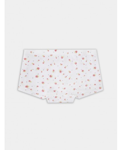 Шорты цветочки на белоснежном