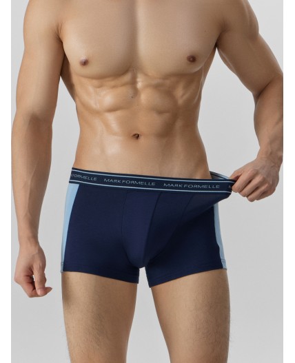 Трусы глубокий синий +пыльно -голубой1