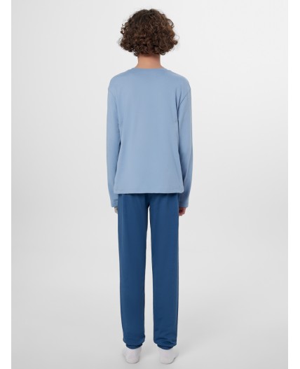 Комплект серо -голубой +синий +печать