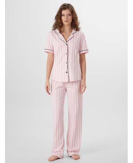 Комплект розовая полоска