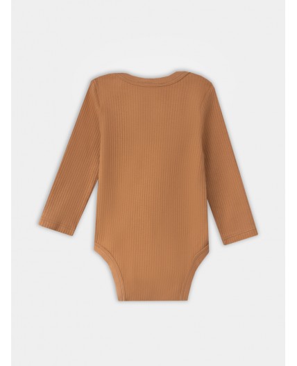 Боди охра +панды на молочном