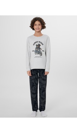 Комплект серый меланж 4306-А +варка на черном