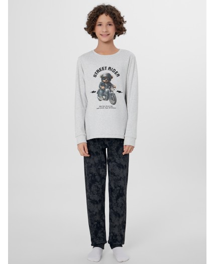 Комплект серый меланж 4306-А +варка на черном