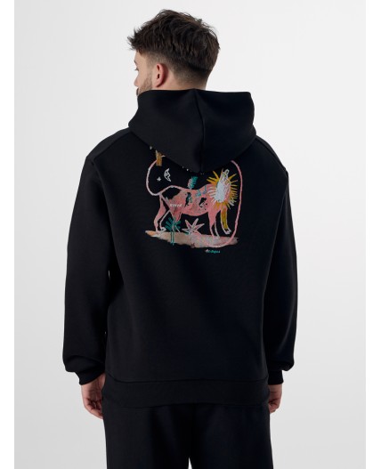 Худи черный +печать3